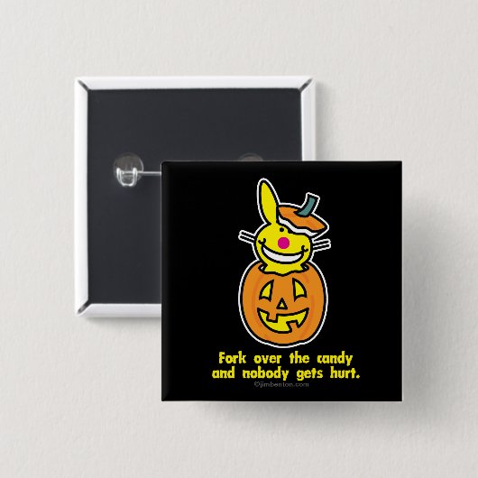 Boven het Snoep Vierkante Button 5,1 Cm (Voorkant /achterkant)