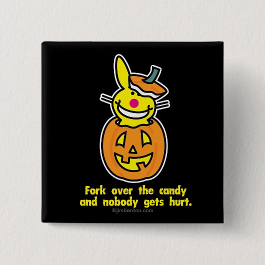 Boven het Snoep Vierkante Button 5,1 Cm (Voorkant)