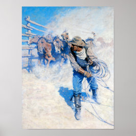 Boven het Zee van de ronde Poster