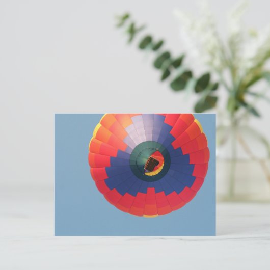 Boven: Hot-luchtballon Briefkaart (Staand voorkant)