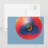 Boven: Hot-luchtballon Briefkaart (Voorkant / Achterkant)