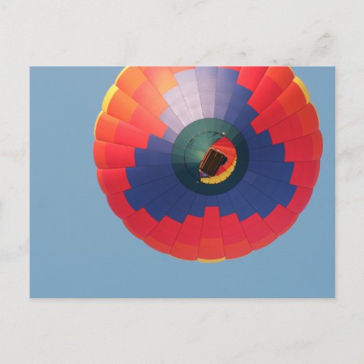 Boven: Hot-luchtballon Briefkaart (Voorkant)