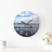 Boven in het Kingston-meer, Ontario. Grote Klok (Huis)