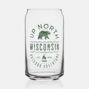 Boven in Wisconsin Blikvorm Glas