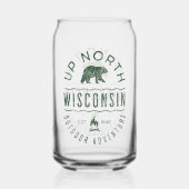 Boven in Wisconsin Blikvorm Glas (Achterkant)