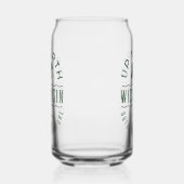 Boven in Wisconsin Blikvorm Glas (Links)