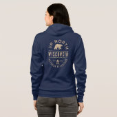 Boven in Wisconsin Hoodie (Achterkant volledig)