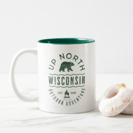Boven in Wisconsin Tweekleurige Koffiemok