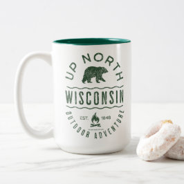 Boven in Wisconsin Tweekleurige Koffiemok