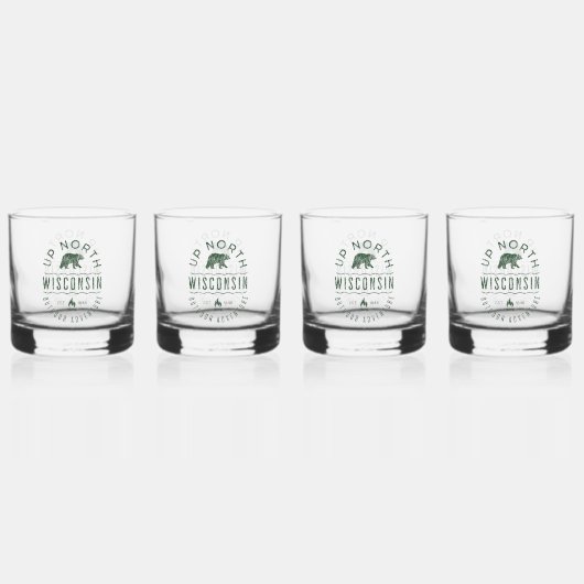 Boven in Wisconsin Whisky Glas (Voorkant)