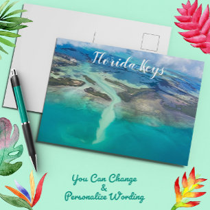 Boven Key West Florida vliegen Briefkaart