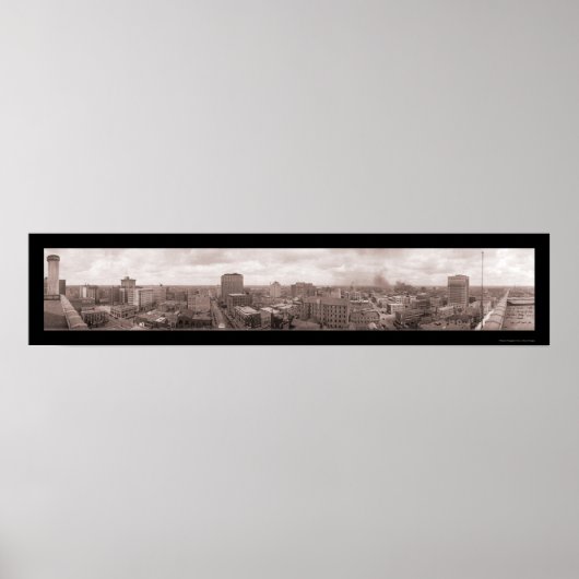 Boven Keystone Houston Photo 1924 Poster (Voorkant)