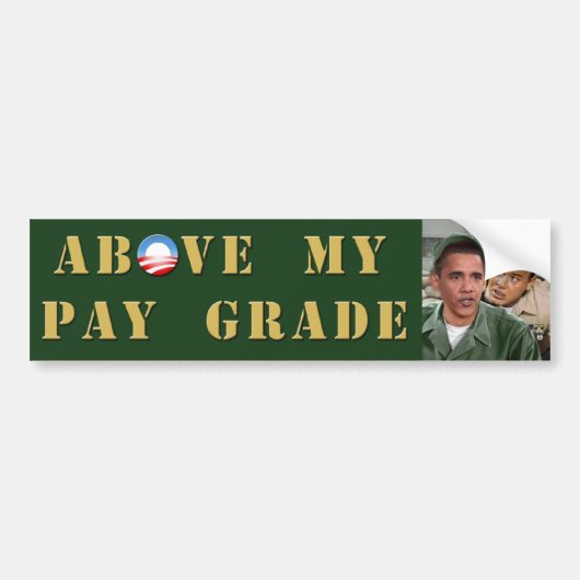 Boven mijn pet bumpersticker (Voorkant)