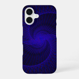 Boven-naar-beneden dubbele trechter geometrische i iPhone 16 hoesje