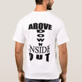 Boven naar buiten t-shirt (Achterkant)