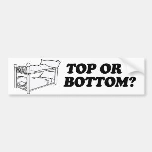 BOVEN OF ONDE .png Bumpersticker