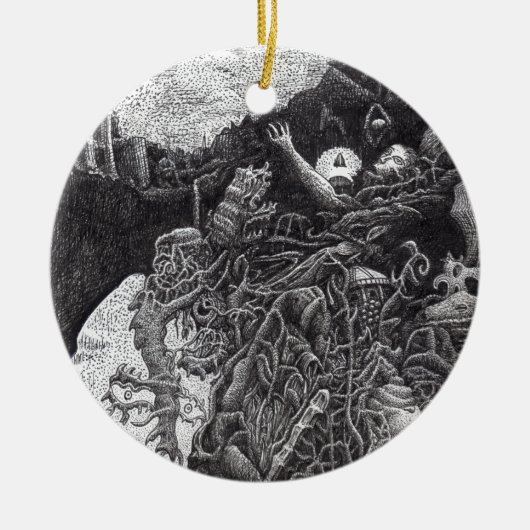 Boven & Onder door Brian Benson Keramisch Ornament (Voorkant)