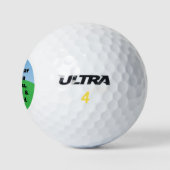 Boven par Gepersonaliseerde Aangepaste Golfballen (Logo)