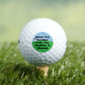 Boven par Gepersonaliseerde Aangepaste Golfballen (Insitu Shirt)