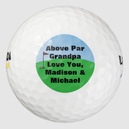 Boven par Gepersonaliseerde Aangepaste Golfballen