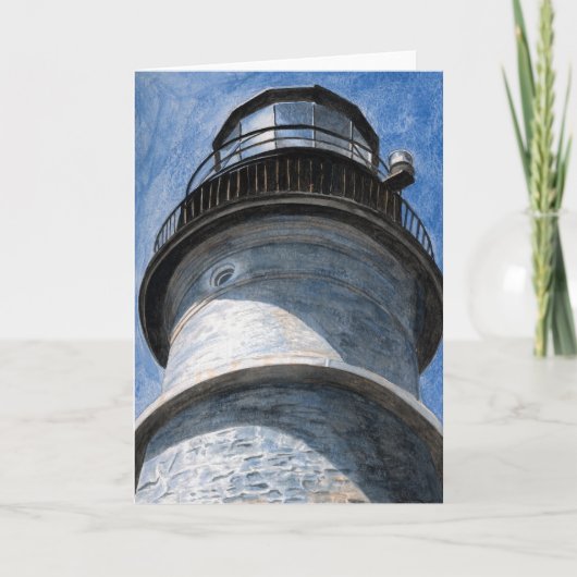 Boven Portland Head Light Bedankkaart (Voorkant)