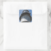 Boven Portland Head Light Vierkante Sticker (Tas)