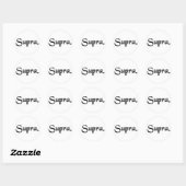 Boven. Ronde Sticker (Vel)