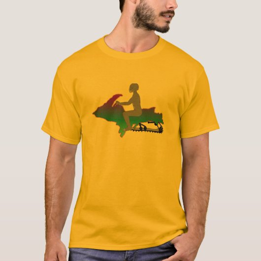 Boven schiereiland Snowmobile T-shirt (Voorkant)