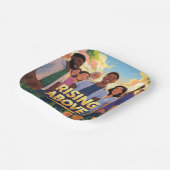 Boven stijgen (vierkant Bord) Papieren Bordje (Gebogen)