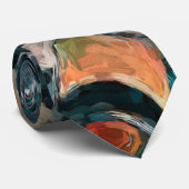 Boven - Stropdas met wijnflessen (Opgerold)