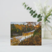 Boven Tahquamenon Herfsten, Autumn, Michigan Briefkaart (Staand voorkant)