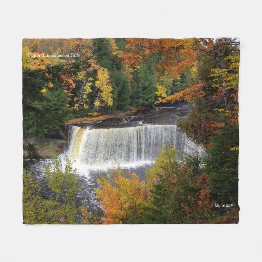 Boven Tahquamenon Herfsten deken (Voorkant (Horizontaal))