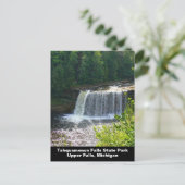 Boven Tahquamenon Herfsten State Park, MI Verticaa Briefkaart (Staand voorkant)