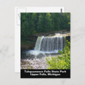 Boven Tahquamenon Herfsten State Park, MI Verticaa Briefkaart (Voorkant / Achterkant)