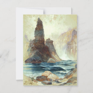 Boven Tower Falls, Moran, 1872 Briefkaart
