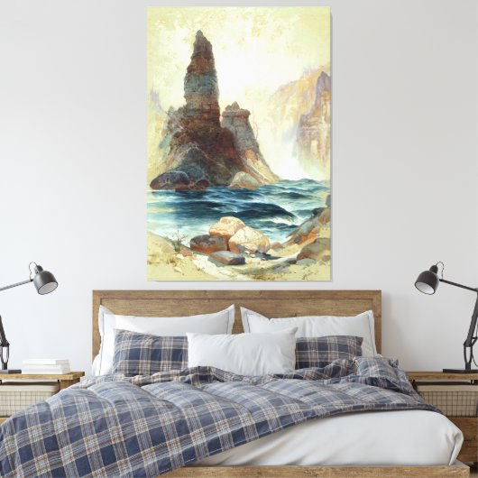 Boven Tower Herfsten, Moran, 1872 Canvas Afdruk (Insitu (Slaapkamer))