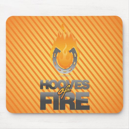 Boven van Fire Logo Mousepad Muismat (Voorkant)