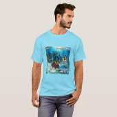 Boven water grafisch T-shirt (Ocean Blue) (Voorkant volledig)