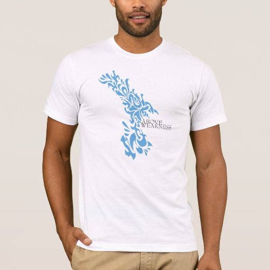 BOVEN ZWAKTE T-SHIRT (Voorkant)