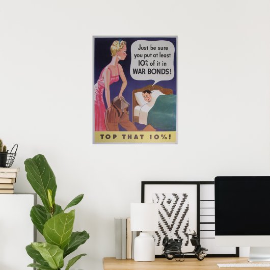 Bovenaan dat 10% Poster (Thuiskantoor)