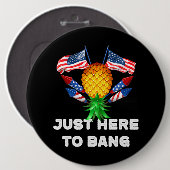 Bovenaan de ananaswinger hier om 4t te bang ronde button 6,0 cm (Voorkant /achterkant)