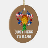 Bovenaan de ananaswinger hier om te bang keramisch ornament (Rechts)