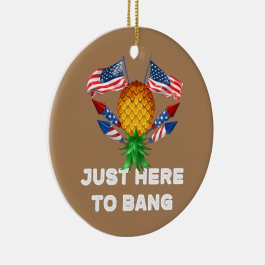 Bovenaan de ananaswinger hier om te bang keramisch ornament (Rechts)