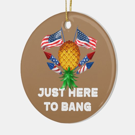 Bovenaan de ananaswinger hier om te bang keramisch ornament (Links)