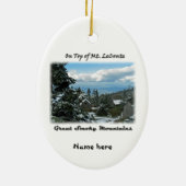 Bovenaan de GSM-foto van LeConte Keramisch Ornament (Achterkant)