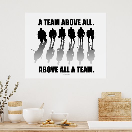 Bovenal team (Hockey) Poster (Keuken)