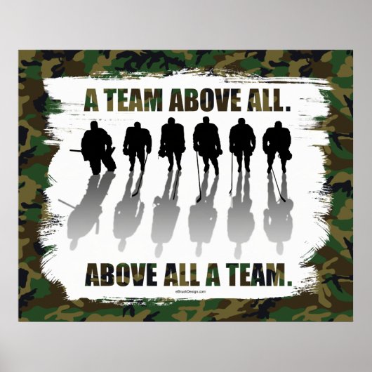 Bovenal team (Hockey)-Poster Poster (Voorkant)
