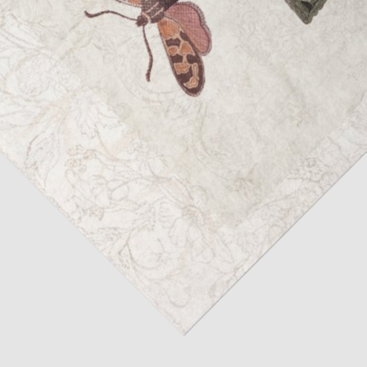 bovendellak  blauw perforatieblad tissuepapier (Detail)