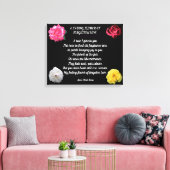 BOVENDIEN VLOEIEN VERLIES POEM CANVAS-AFDRUKKING CANVAS AFDRUK (Insitu (Woonkamer))