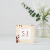  bovendrijver voor botanische landschapsarchitectu vierkante visitekaartje (Staand voorkant)